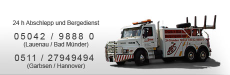 Abschleppdienst, Bergedienst, Pannenservice in Lauenau, Bad-Münder, Garbsen und Hannover Zuverlässig und schnell - Direkt an der A2